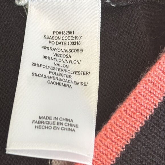 Splendid Avery Cashmere Blend Striped Sweater sz Medium - Picture 7 of 13